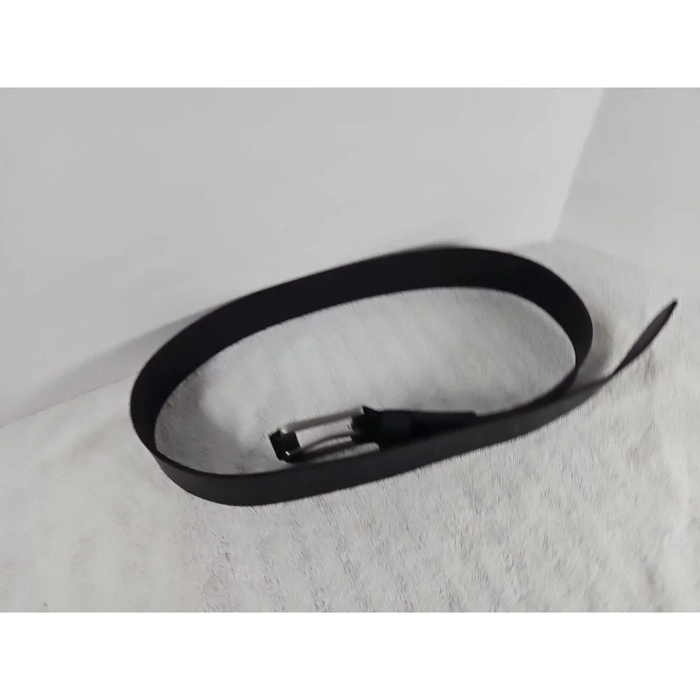 TIMBERLAND Unisex Plain‎ Black Genuine Leather Belt w/ Buckle Size 34 NEW